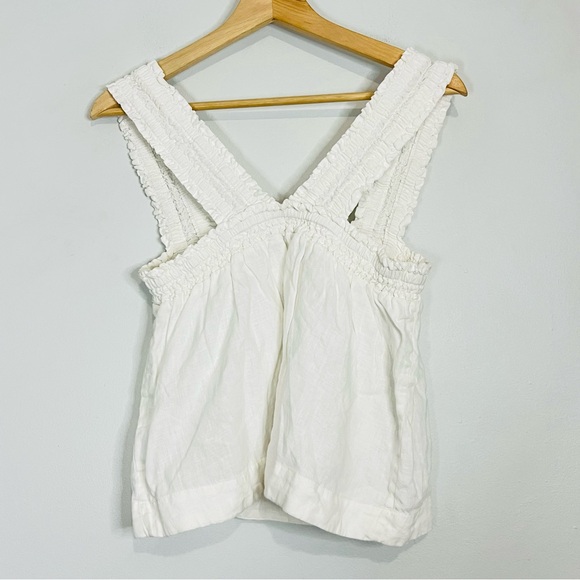 NWT EVERLANE the smocked linen cami white size s - Picture 6 of 7